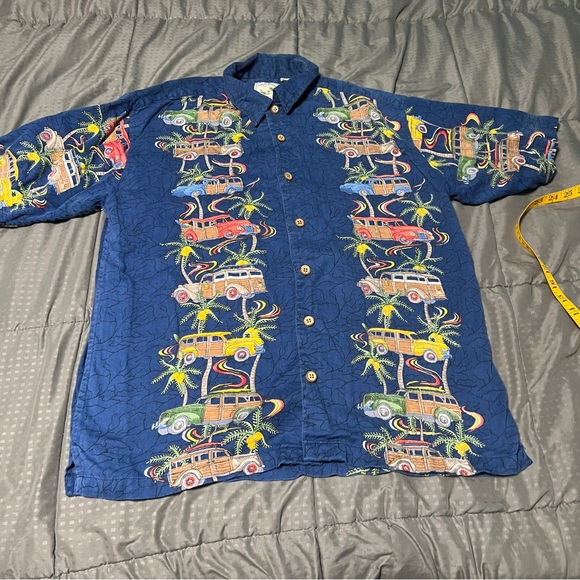 Colo wear American Hawaiian Classic button shirt cars roughly size large - Picture 1 of 7